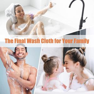 Esponjas exfoliantes africanas, toalla de malla para baño, paño de baño de doble cara para lavar el cuerpo, para una piel suave, exfoliante para la espalda y la ducha - Product Image 2