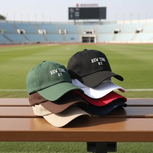 หมวกแก๊ปทรงแด๊ด 6 แผง ปรับขนาดได้ ผ้าคอร์ดูรอย 100% ผ้าฝ้าย ปักลายตามสั่ง ลายทั่วไป สปอร์ต ยูนิเซ็กส์ หมวกเบสบอลแบบใหม่ ขายส่ง - Product Image 1