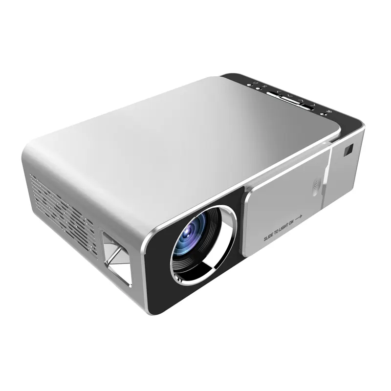Máy Chiếu Video LED T6 HD 720P, Hỗ Trợ Di Động 4K Full HD 1080P, Rạp Chiếu Phim Tại Nhà