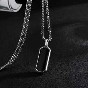 Collar de Cadena de Eslabones para Hombre de Acero Inoxidable de Primera Calidad, Personalizado, Marca CJ, Certificado por Terceros, Plateado - Product Image 3