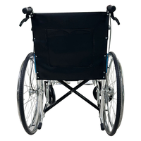 Médical 809 pliant portable tuyau en acier galvanisé manuel Commode fauteuil roulant