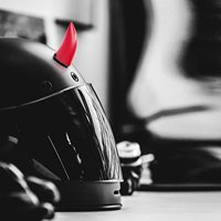 2 pièces de klaxons pour casque de moto, LED, rechargeables par USB