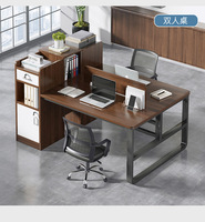 Poste de travail modulaire pour 4 personnes 6 8 personnes pieds métalliques table 2 places