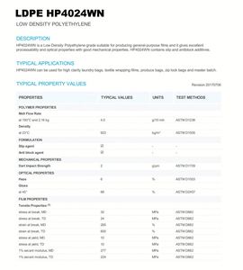 HP4024WN <b>Plastic</b> Granules Ldpe Reprocess Ldpe Granules Ldpe Virgin Granule for Films - Product Image 6