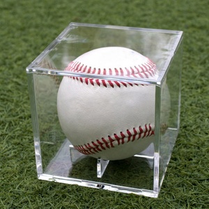 Wholesale New Arrives Acrylic Clear Modern for Baseball Holder Display Box Easy Assembly Freestanding Store Display Stand - Product Image 5