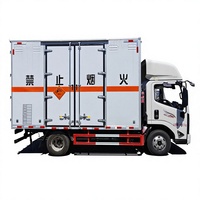 Camión de Carga para Mercancías Peligrosas JAC JMC FOTON HOWO, Camión Caja para Transporte de Líquidos Inflamables y Explosivos de 4.15m