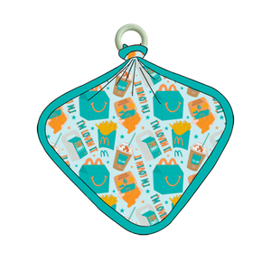 Baby-Bambus-Schmusetuch aus Bambusfaser, antibakteriell, Speichelschutz, wasserdicht, mit individuellem Aufdruck - Product Image 1