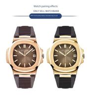 BEEFLYPOWER Nouveau bracelet de montre en silicone étanche et anti-transpiration avec interface spéciale, accessoires de bracelet de montre 25 mm pour homme