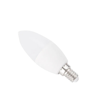 Prix d'usine, vente en gros, batterie Smd 12V, 110V, 5W, 7W, E14, E27, B22, ampoule Led, forme de bougie blanche, ampoules Led à flamme scintillante