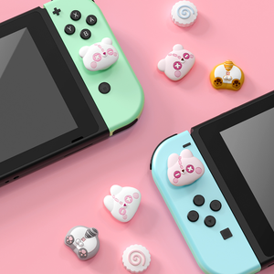 Schattige Thumbstick Universele Siliconen <span class=keywords><strong>Joystick</strong></span> <span class=keywords><strong>Cap</strong></span> Handgrepen Knoopdeksel Voor Nintendo Switch /Lite/Led <span class=keywords><strong>Joystick</strong></span> Duimgrepen - Product Image 5