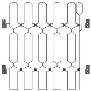 स्टेनलेस स्टील आधुनिक फोल्डेबल कुत्ते और छोटे पशु बाड़ गेट प्रवेश सुरक्षा दरवाजे के लिए सरल स्थापना के साथ - Product Image 5