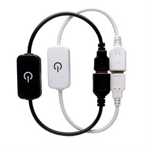 สวิตช์หรี่ไฟแบบสัมผัสสีขาวดำ คอนโทรลเลอร์แบบโมโนโครม - Product Image 1