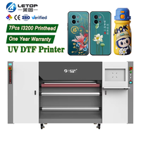 LETOP 1.3M Roll to Roll Printing Digital Inkjet Printer for Small Business Sticker Uvdtf Machine Color Label Uv Dtf Printer