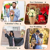 Vente directe d'usine boîte à fleurs personnalisée boîtes à roses de haute qualité emballage de fleurs Offres Spéciales boîte à fleurs de graduation