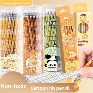 Set di 12 Matite HB per Studenti delle Scuole Elementari, Confezione Regalo da 50 Matite a Tema Capibara - Product Image 2