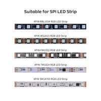 Mini amplificateur de signal SPI TTL 1 canal pour bandes LED adressables Dream Color Pixel 4 broches WS2812B WS2811 SK6812