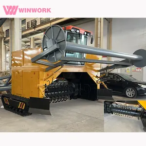 WINWORK 600-10000 Small Compost Turner Machines Faisant Composser Mushroom Compost Production Line Compost Turner Machine