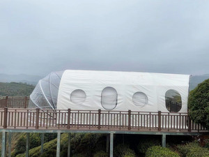 Tente dôme d'extérieur de luxe pour hôtel Tente d'été en forme de <span class=keywords><strong>voilier</strong></span> en acier galvanisé pour mariages, fêtes, camping, étanche - Product Image 6