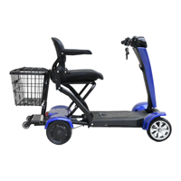 Scooter électrique pliable puissant, quadricycle de mobilité, scooter auto-pliant pour personnes âgées, scooter pour handicapés