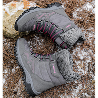 Nouveauté 2026, style en gros, bottes de neige à fourrure haute, pour femme, chaussures d'hiver en peluche, vente chaude, marque, chaussures d'extérieur chaudes
