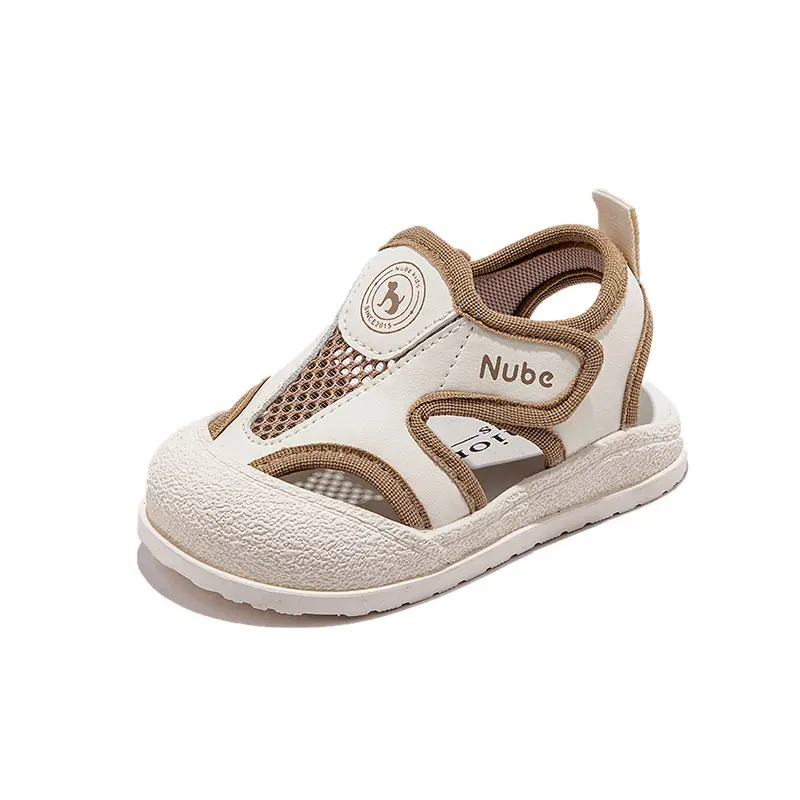 Sepatu jalan pertama, sandal anak perempuan balita antilembap desain lembut baru lahir musim panas modis