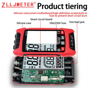 Modo Inteligente Multímetro Digital com Display LCD Teste <span class=keywords><strong>NCV</strong></span> Testes Voltímetro DC/AC para Continuidade de Tensão Doméstica <span class=keywords><strong>Multi</strong></span> <span class=keywords><strong>Tester</strong></span> - Product Image 3