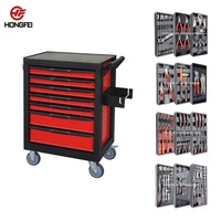 Armoire à outils industrielle HONGFEI à 7 tiroirs en acier au chrome-vanadium robuste, certifiée BSCI, pour atelier automobile, OEM/ODM