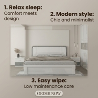Meubles de lit de grande taille pour filles, ensembles de chambre à coucher modernes, rangement coulissant, luxe, Offre Spéciale mètres, haute brillance, 1.5