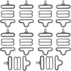 ชุดอุปกรณ์คลิปหนีบเนคไทแบบปรับได้ ชุดคลิปโลหะสำหรับผูกเนคไท ตะขอเกี่ยวสำหรับสายรัดเนคไท - Product Image 1