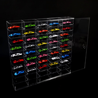 Vitrine murale transparente pour voitures miniatures, présentoir pour modèles de voitures de collection, boîte de rangement en acrylique Mega Store