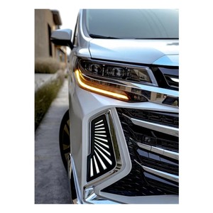Kit de carrocería de coche para Alphard Century Hawk Black Chrome Galvanoplastia Grill Kits para Alphard 2019-On Anh30 Facelift - Product Image 3