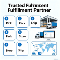 Partenaire fiable de dropshipping, entrepôt de stockage, emballage et expédition, livraison rapide vers l'UE, les États-Unis, le Canada, l'Australie, 5 à 8 jours ouvrables