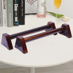 ไม้ดันขึ้นมือจับสำหรับพื้นไม้ยืนขึ้นขายึดสมดุลบาร์คู่ขนานอุปกรณ์การสร้างฟิตเนส - Product Image 2