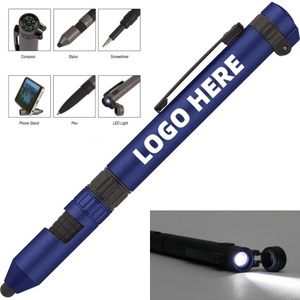 Multi-function Ballpoint <b>Pen</b> With LED Light Compass Stylus Custom Branded Promotional Items for Corporate Giveaways Wholesale - Product Image 1