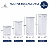 Offre Spéciale : Colonne Romaine Blanche en PVC, Support Floral pour Événements de Mariage, Décorations Romantiques Européennes en Carton SPS