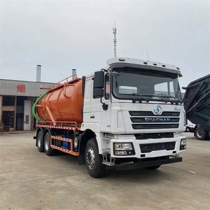 Camion d'aspiration des eaux usées Shacman 6x4, 18-25m3, camion de nettoyage des égouts à haut débit, norme d'émission Euro 3 - Product Image 1