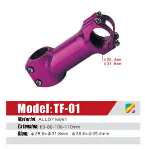YT gros TF-01 CNC VTT tige CNC vélo guidon tige vtt vélo accessoires nouvelle tige de vélo de route haut de gamme - Product Image 2