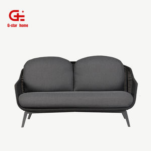 Canapé double moderne d'extérieur en aluminium imperméable avec coussins pour le salon <span class=keywords><strong>de</strong></span> la villa au bord <span class=keywords><strong>de</strong></span> la piscine-pour les hôtels - Product Image 5