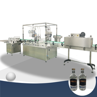 Machine automatique de bouchage et d'étiquetage de bouteilles en verre de whisky spiritueux à 4 têtes pour 250ml 500ml 750ml 1000ml