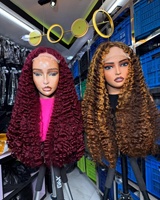 Wig penutup renda keriting birai 5x5 Wig rambut manusia mentah Vietnam renda murah Wig depan renda telah ditanami HD