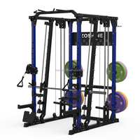 Zoshine Équipement de Gymnastique en Gros : Machine Smith Multifonction pour Exercices à Domicile, Appareil d'Entraînement Complet pour le Fitness
