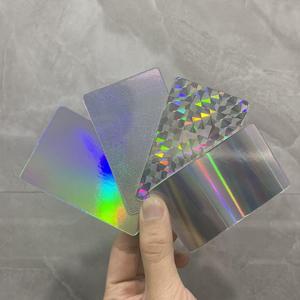 Nhà Máy Giá Luxury trống cầu vồng Hologram Holographic Vật liệu laser thẻ <span class=keywords><strong>PVC</strong></span> cho UV in ấn - Product Image 1