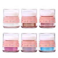Haute brillance visage corps éclaircissant Pat poudre Blush miroitant végétalien étanche tonifiant surligneur poudre libre bouffée paillettes maquillage