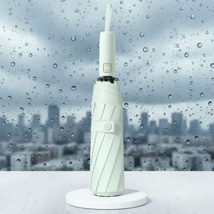 Parapluie automatique grand format pour femmes, couleur claire, avec poignée au design innovant, idéal pour les jeunes filles - Nouvelle collection très demandée - Product Image 4