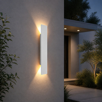 Applique murale LED extérieure étanche IP65 en aluminium, éclairage haut/bas, 6W 18W 24W, lampe de porche moderne pour l'éclairage de façade de jardin