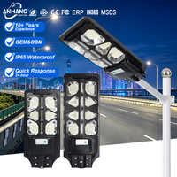 Lampadaire Solaire Extérieur Étanche Intégré Tout-en-un LED IP65 300W Lampe de Rue Solaire Haute Puissance
