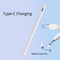 Stylet magnétique universel à pointe remplaçable pour tablettes et téléphones Android/iOS, technologie capacitive active, modèle en alliage d'aluminium