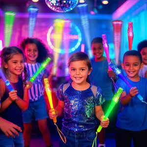 Accessori Luminosi per Feste, Giocattoli <span class=keywords><strong>e</strong></span> Articoli per Bambini, Bacchette in Fibra Ottica LED, Fuochi d'Artificio Luminosi per Mardi Gras - Product Image 2