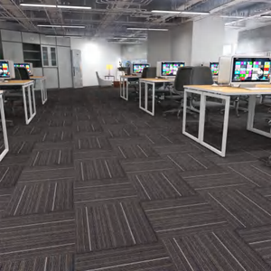 กระเบื้องพรมปูพื้น PP ตกแต่ง & กระเบื้องพรมสำนักงานทันสมัย พร้อมคุณสมบัติซับเสียง เป็นมิตรกับสิ่งแวดล้อม สำหรับใช้ในบ้านและเชิงพาณิชย์ - Product Image 4