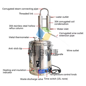 Équipement de distillation d'huiles essentielles de nouvelle conception 200L, distillateur d'huiles essentielles à base de plantes, machine d'extraction pour la lavande, la menthe, la œillet - Product Image 3